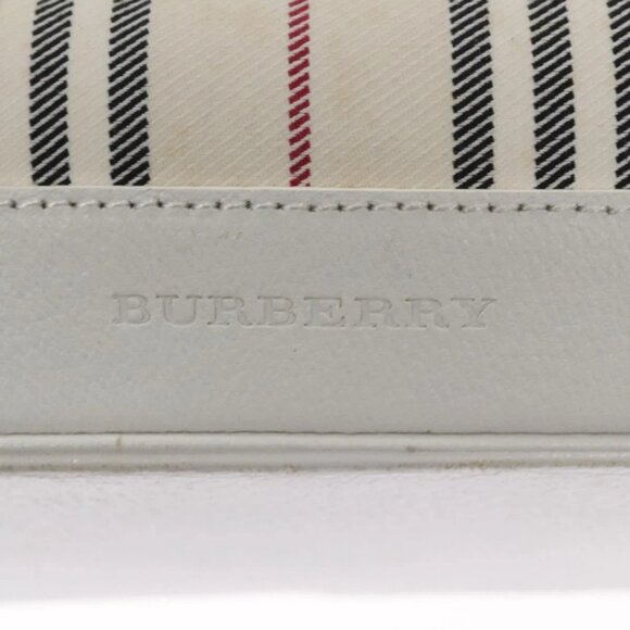 BURBERRY Hand Bag Canvas White Auth - Picture 6 of 16